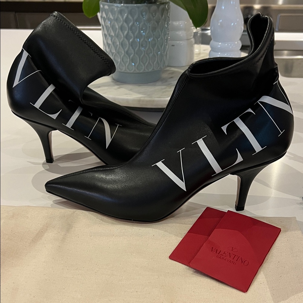 Valentino VLTN Black Heeled Boots